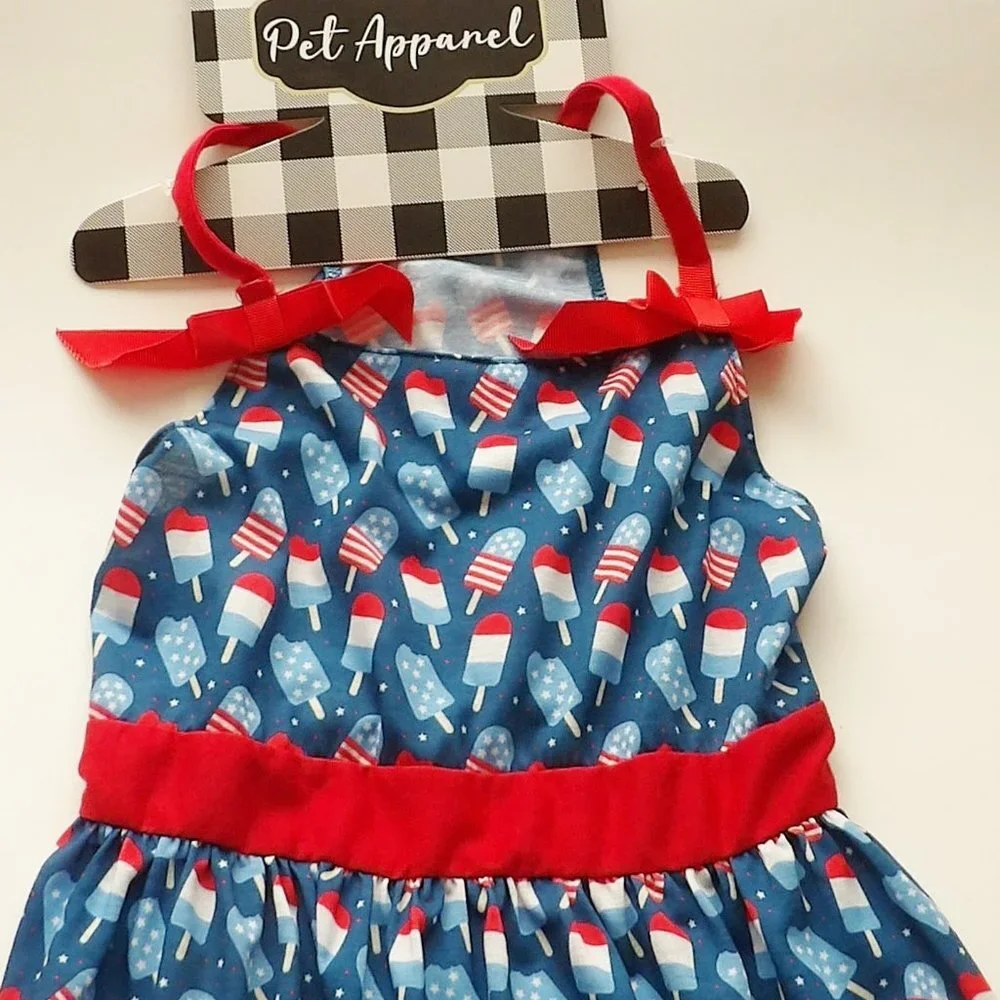 Woof Pet Apparel Popsicle Print Dog Sun Dress Size XL NEW - Picture 2 of 6